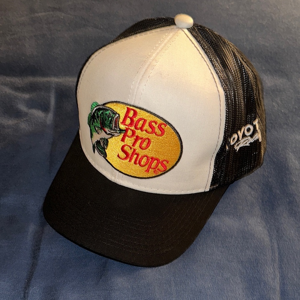 Bass Pro Shops Black and White Logo Cap